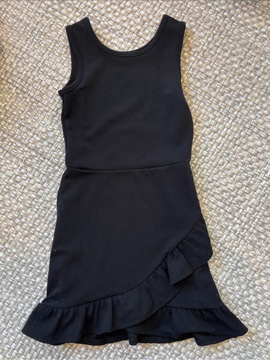 Aqua Other - Aqua Black Ruffle Tank Dress for Girls